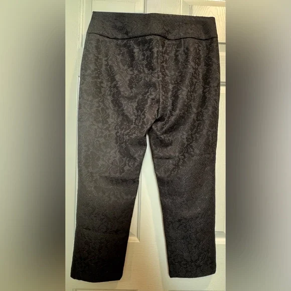Elle black pants lace overlay cropped dress pants - black - size 10. BOGO offer - Picture 5 of 7